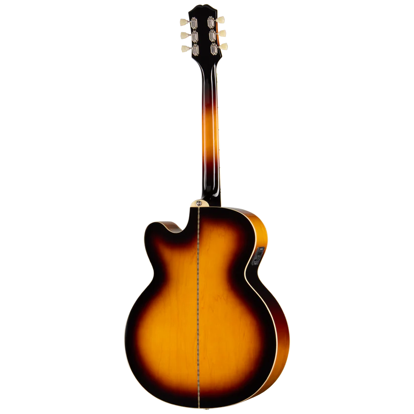 Epiphone J-200 Studio EC Acoustic-Electric Guitar - Vintage Sunburst
