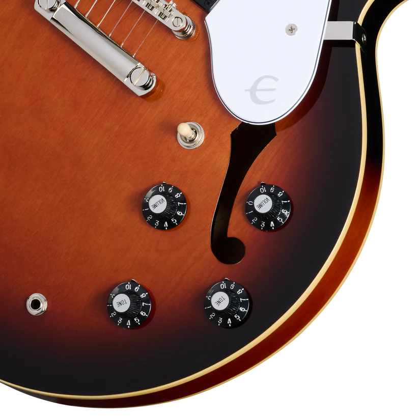 Epiphone Bonehead Riviera Semi-Hollowbody Electric Guitar - Dark Tobacco Sunburst