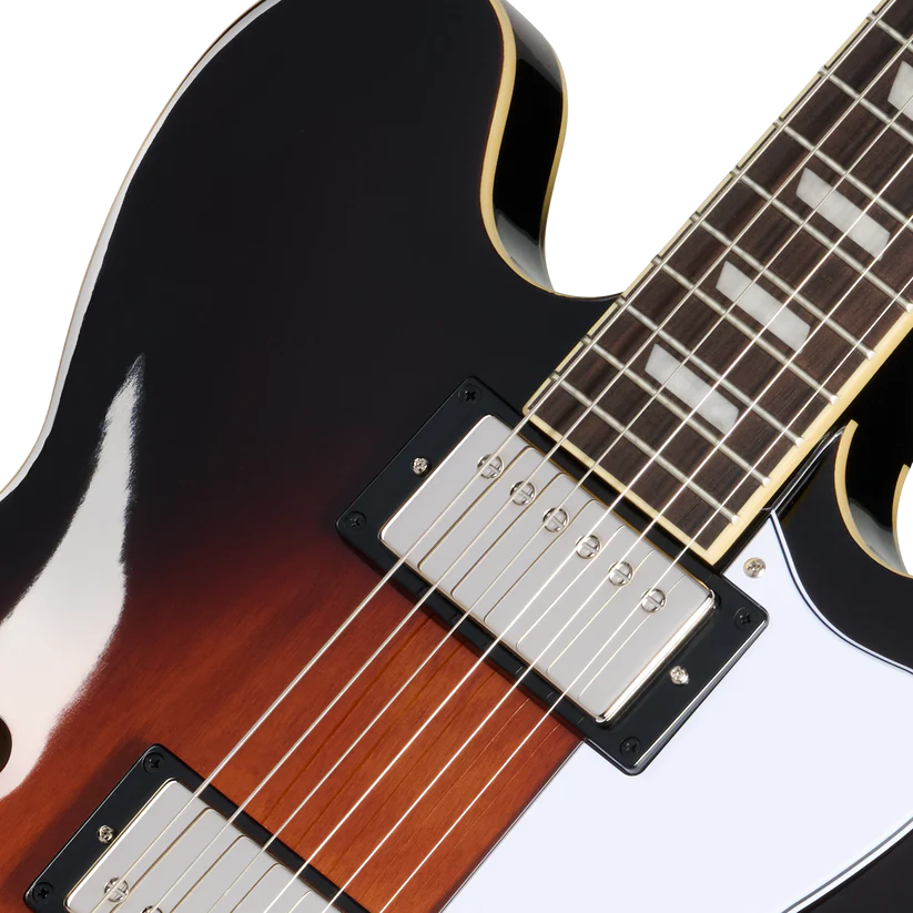 Epiphone Bonehead Riviera Semi-Hollowbody Electric Guitar - Dark Tobacco Sunburst