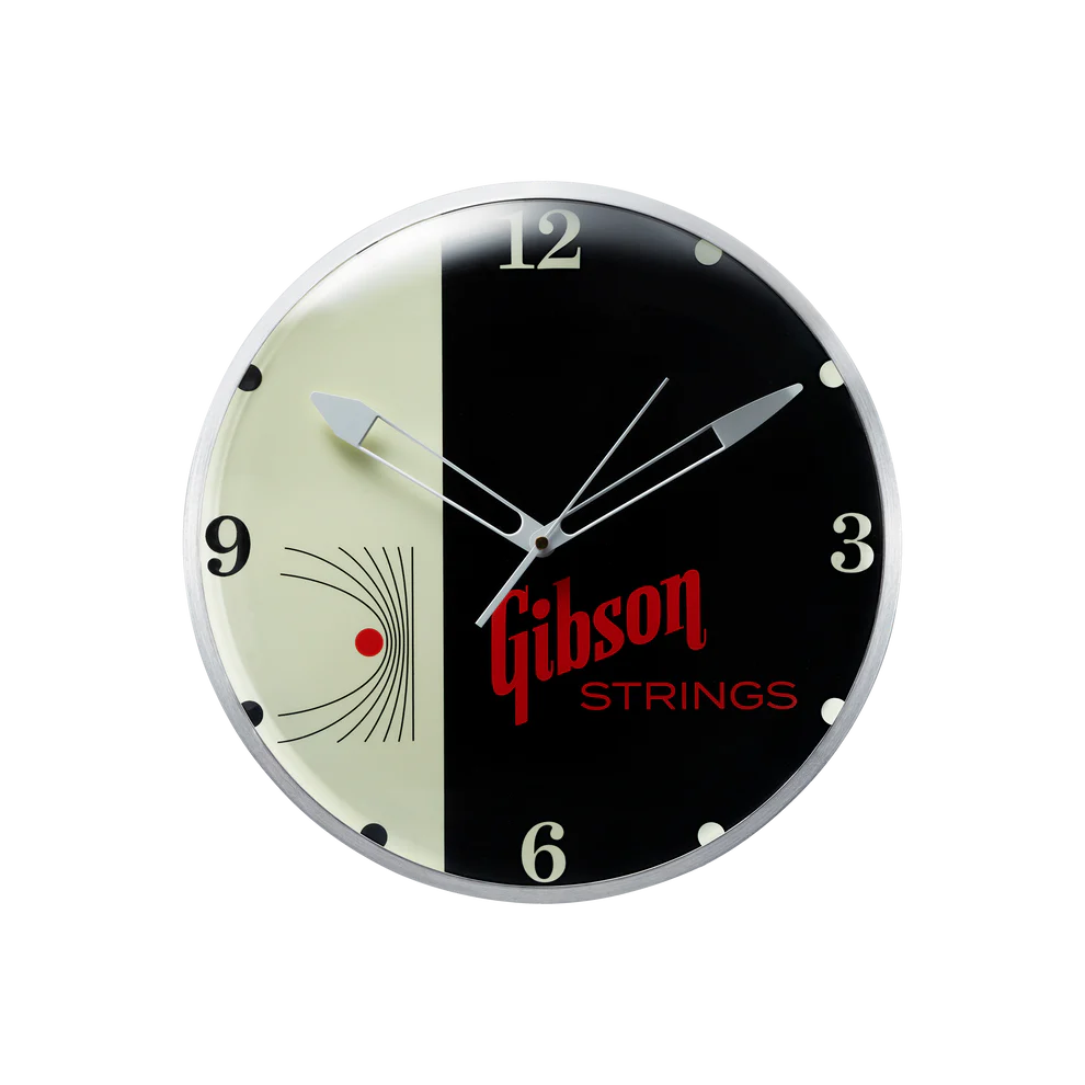 GIBSON LIFESTYLE GIBSON VINTAGE LIGHTED WALL CLOCK - STRINGS