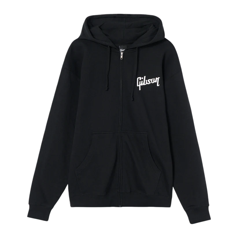 GIBSON SCREAMING EAGLE FULL-ZIP HOODIE - BLACK