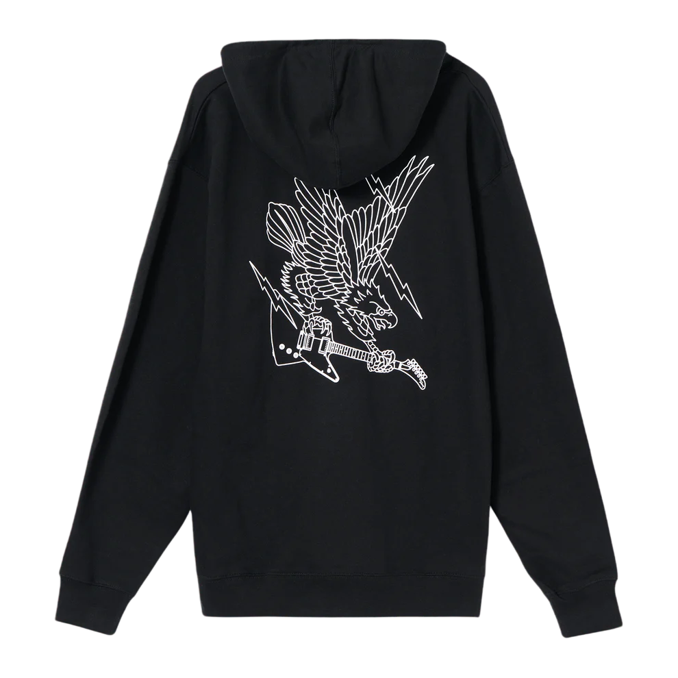 GIBSON SCREAMING EAGLE FULL-ZIP HOODIE - BLACK