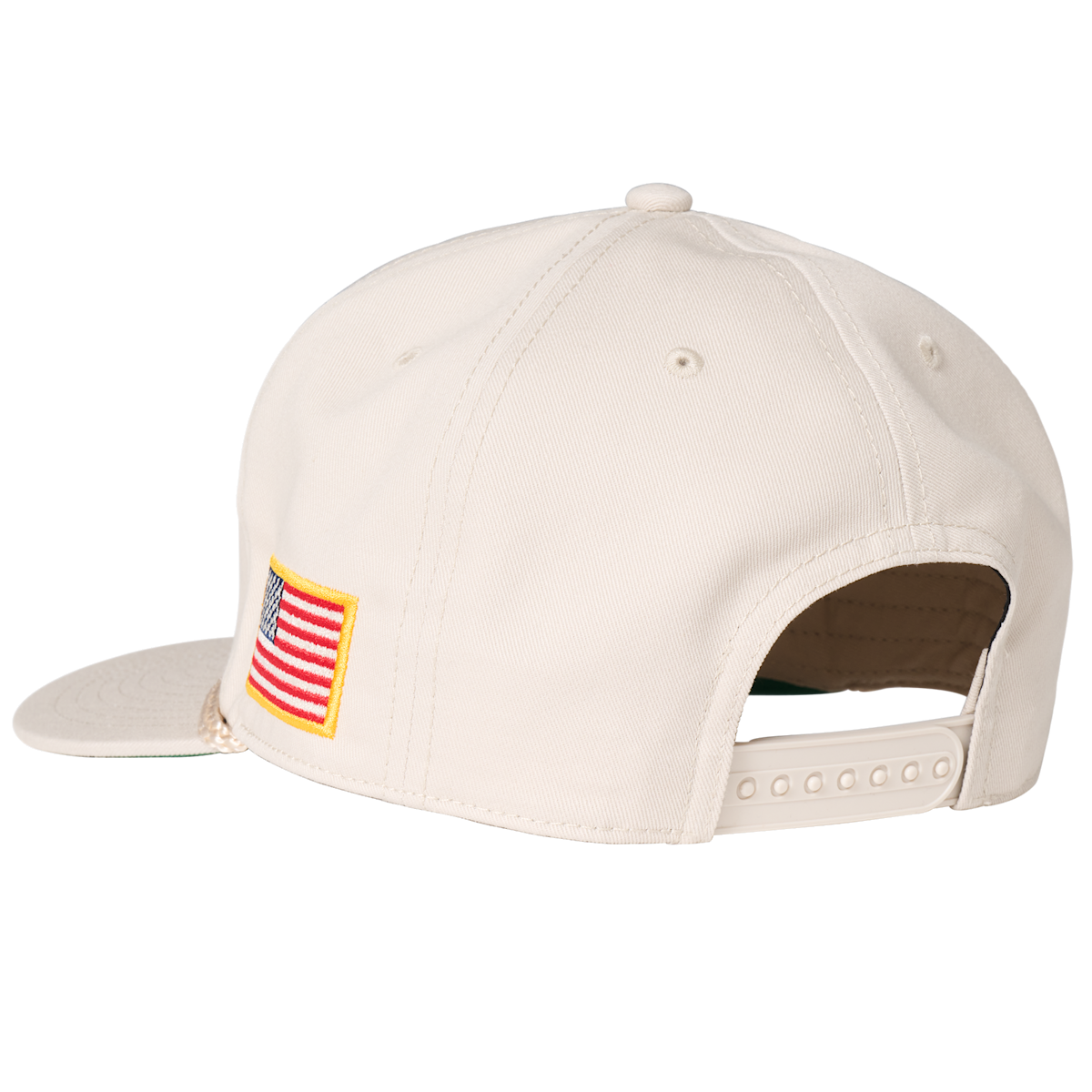 GIBSON ACCESSORIES GIBSON USA FLAG UNSTRUCTURED ROPE SNAPBACK - TAN (GA-ROPE-FLAG-TAN)