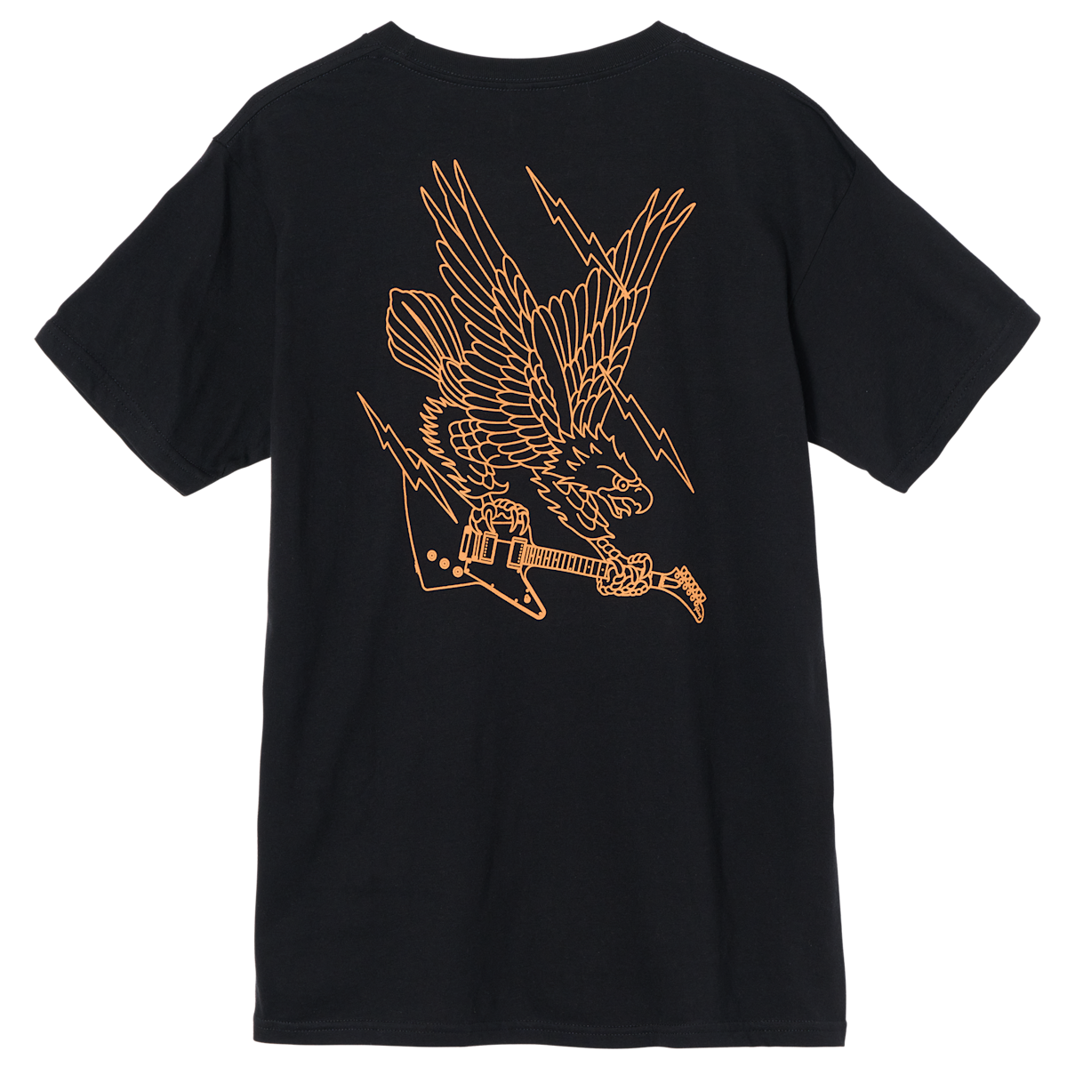 GIBSON ACCESSORIES SCREAMING EAGLE TEE T-SHIRT, LARGE - VINTAGE BLACK (GA-TEE-SCRM-VBLK-LG)