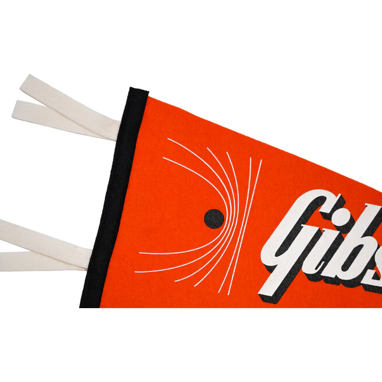 GIBSON LIFESTYLE "FRETS HEARD 'ROUND THE WORLD" OXFORD PENNANT