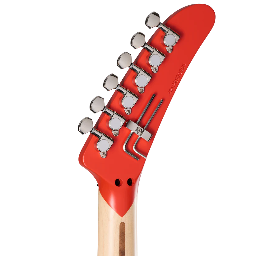 Kramer 84 Left-handed Electric Guitar with Premium Gig Bag - Eruption Red Satin