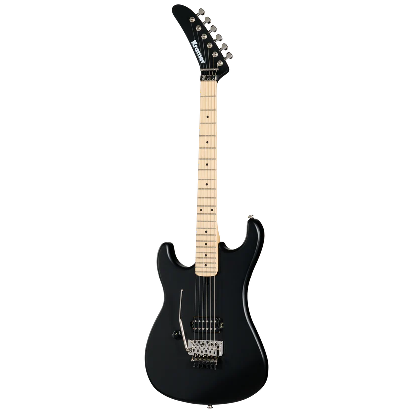 Kramer 84 Left-handed Electric Guitar with Premium Gig Bag - Intruder Black Satin
