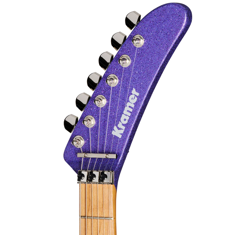 Kramer 84 HH Electric Guitar with Premium Gig Bag - Purple Sparkle