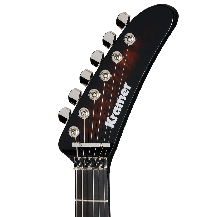 Kramer 84 HH Quilt Electric Guitar with Premium Gig Bag - Orange Burst