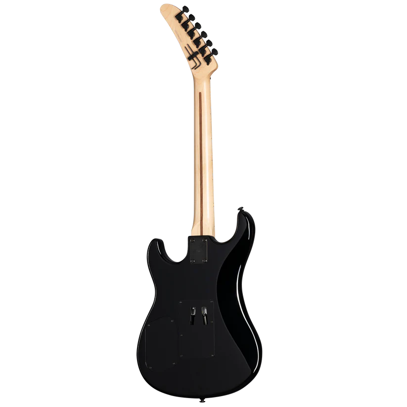 Kramer 84 Red Bullseye Electric Guitar with Premium Gig Bag - Black with Red Bullseye