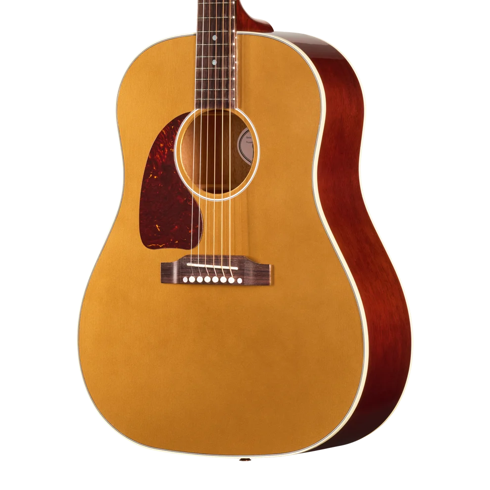 GIBSON ACOUSTIC J-45 STANDARD LEFT-HANDED ACOUSTIC-ELECTRIC GUITAR - GOLDTOP