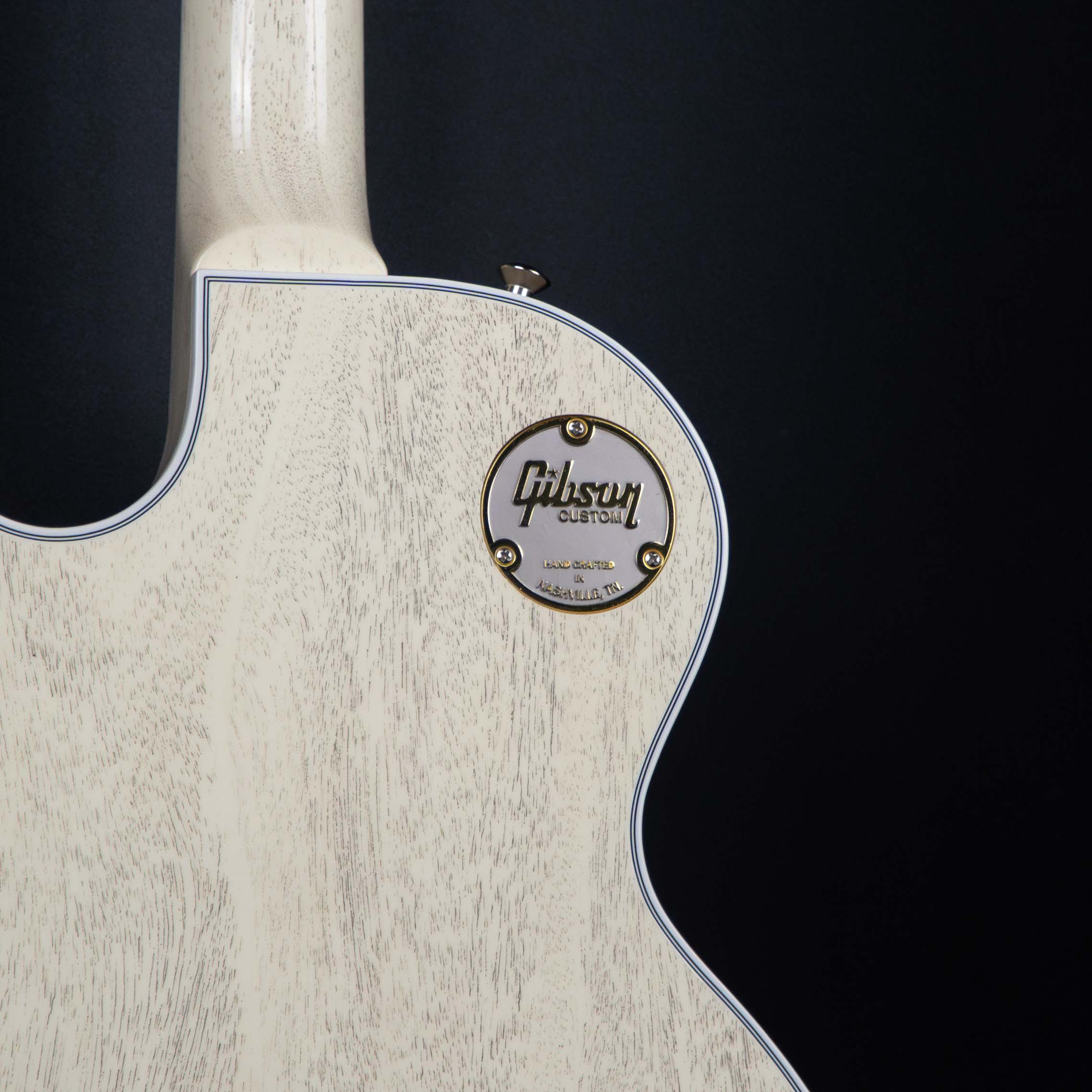 GIBSON JO BRANKO SELECT MADE TO MEASURE LES PAUL CUSTOM FIGURED TOP - V3 NECK - BENGAL BURST - TV WHITE BACK W/STINGER GLOSS NH