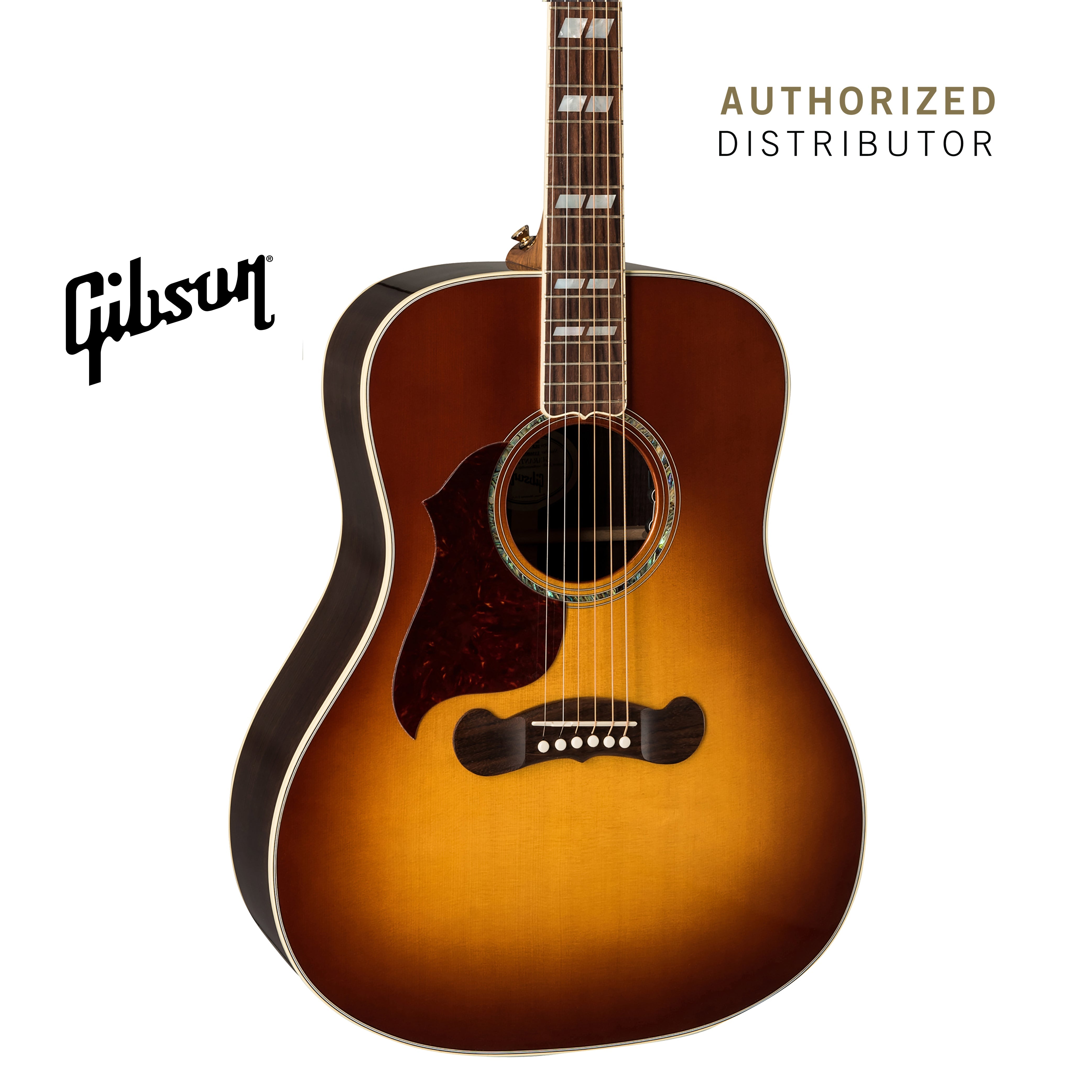 GIBSON SONGWRITER STANDARD ROSEWOOD LEFT-HANDED ACOUSTIC-ELECTRIC GUITAR - ROSEWOOD BURST