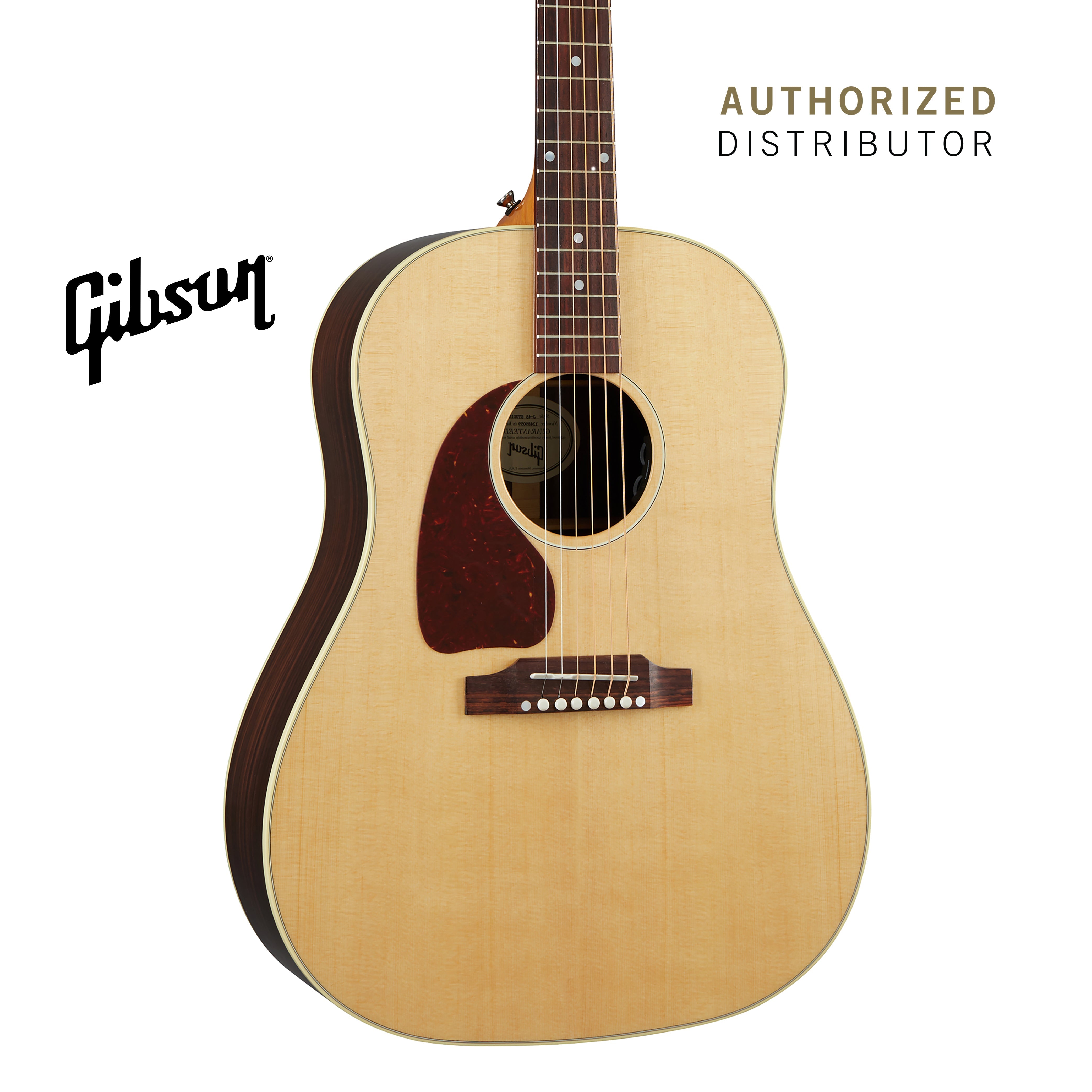GIBSON J-45 STUDIO ROSEWOOD LEFT-HANDED ACOUSTIC-ELECTRIC GUITAR - ANTIQUE NATURAL