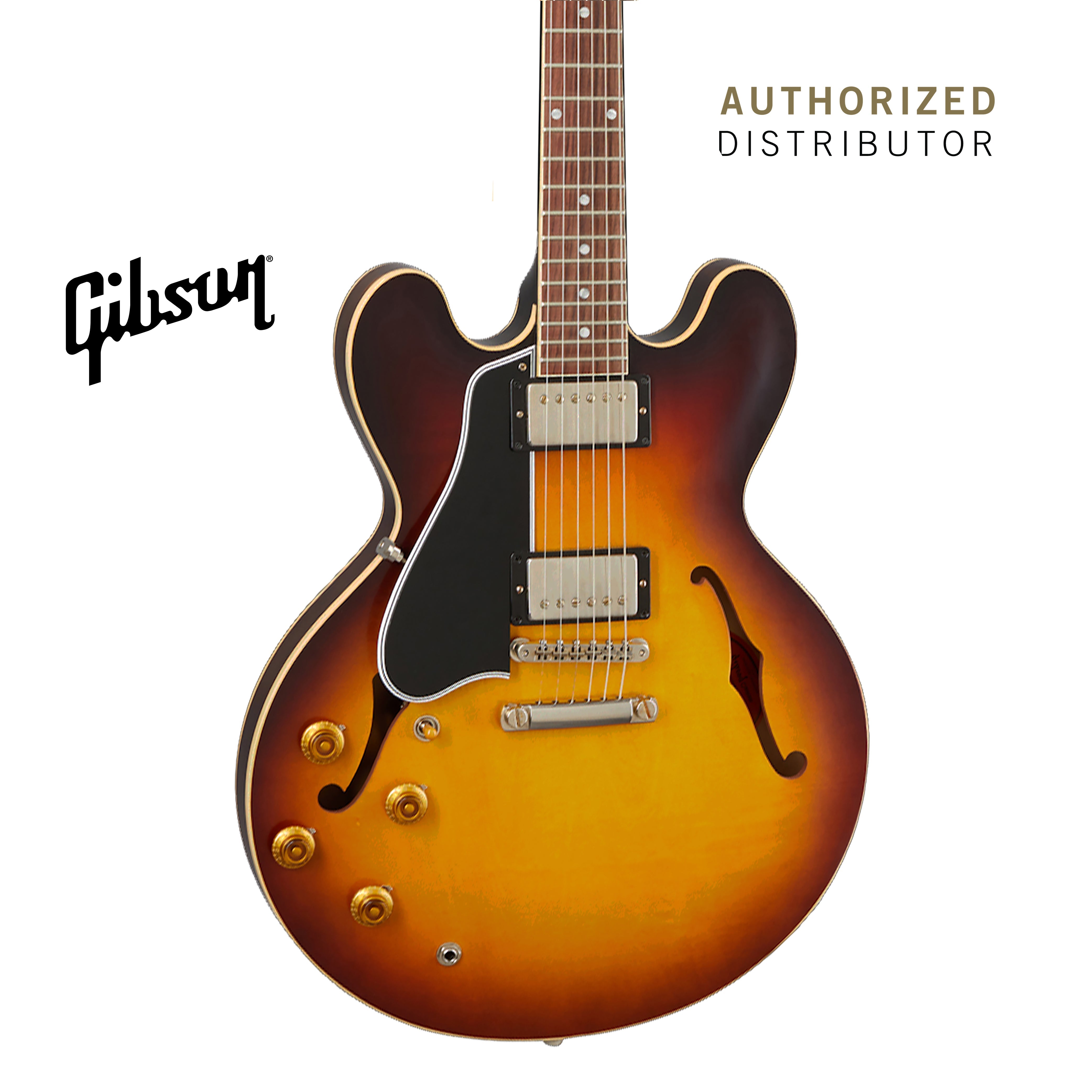 GIBSON 1959 ES-335 REISSUE VOS SEMI-HOLLOWBODY LEFT-HANDED ELECTRIC GUITAR - VINTAGE BURST