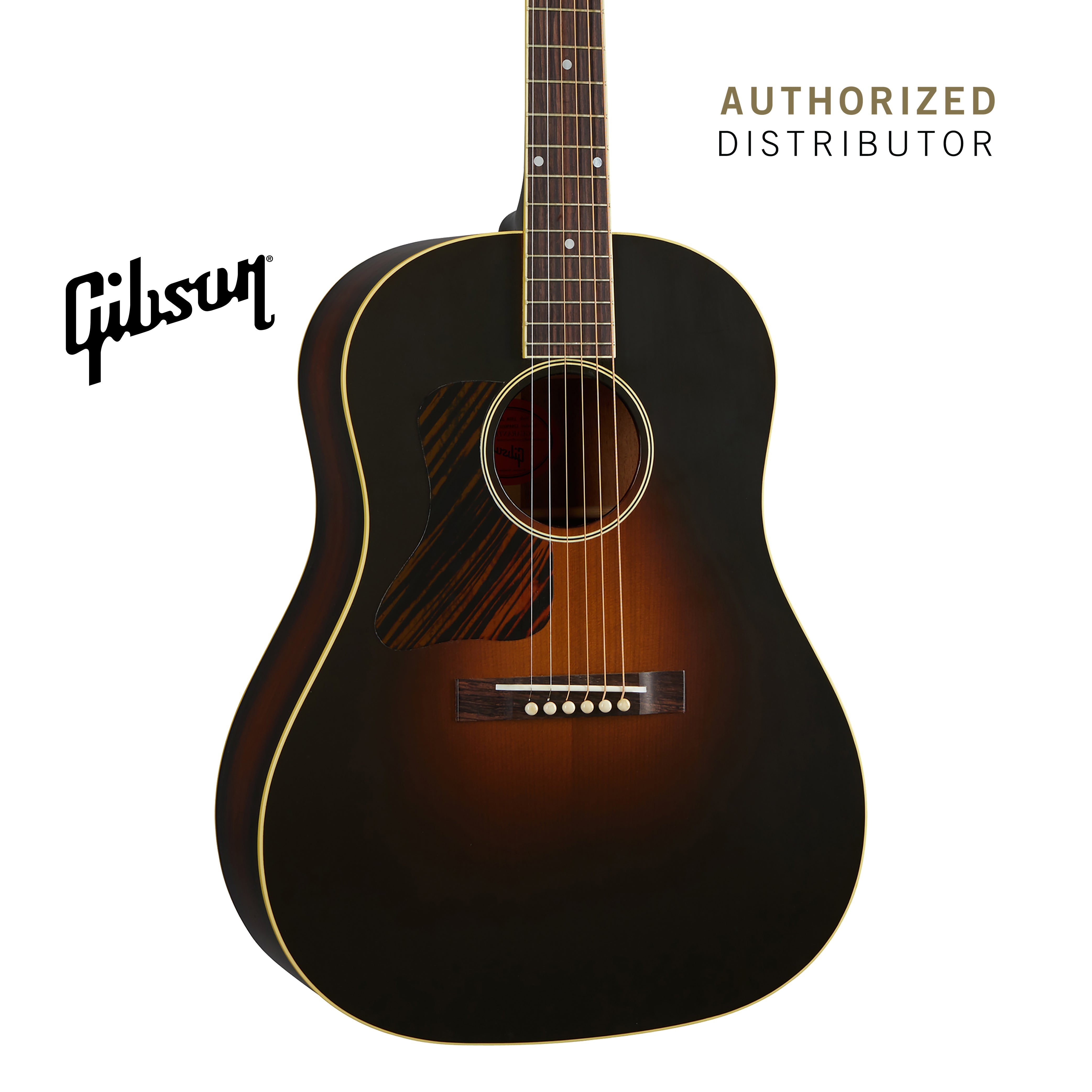 GIBSON 1934 JUMBO LEFT-HANDED ACOUSTIC GUITAR - VINTAGE SUNBURST