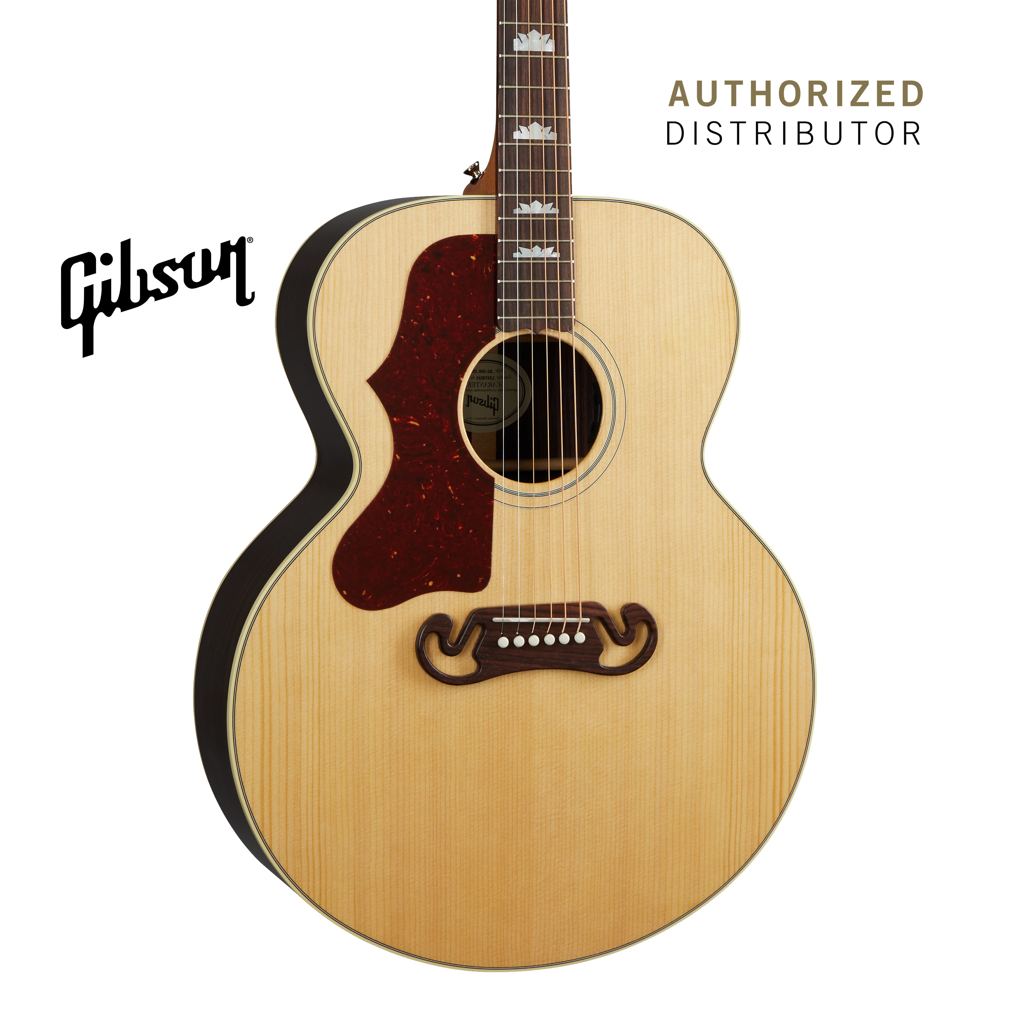 GIBSON SJ-200 MONARCH ROSEWOOD LEFT-HANDED ACOUSTIC GUITAR - ANTIQUE NATURAL