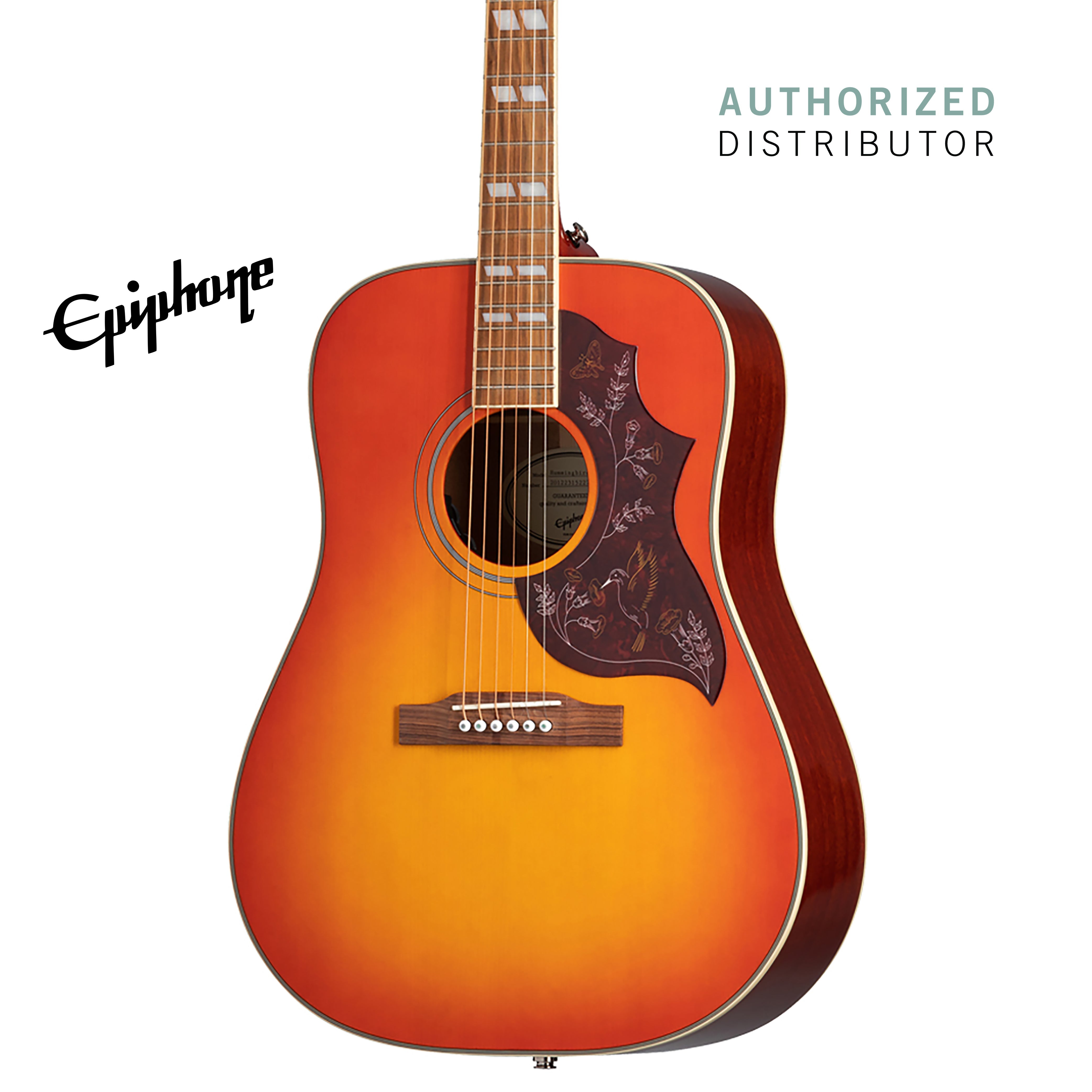 Epiphone Hummingbird Studio Acoustic-Electric Guitar - Faded Cherry Sunburst