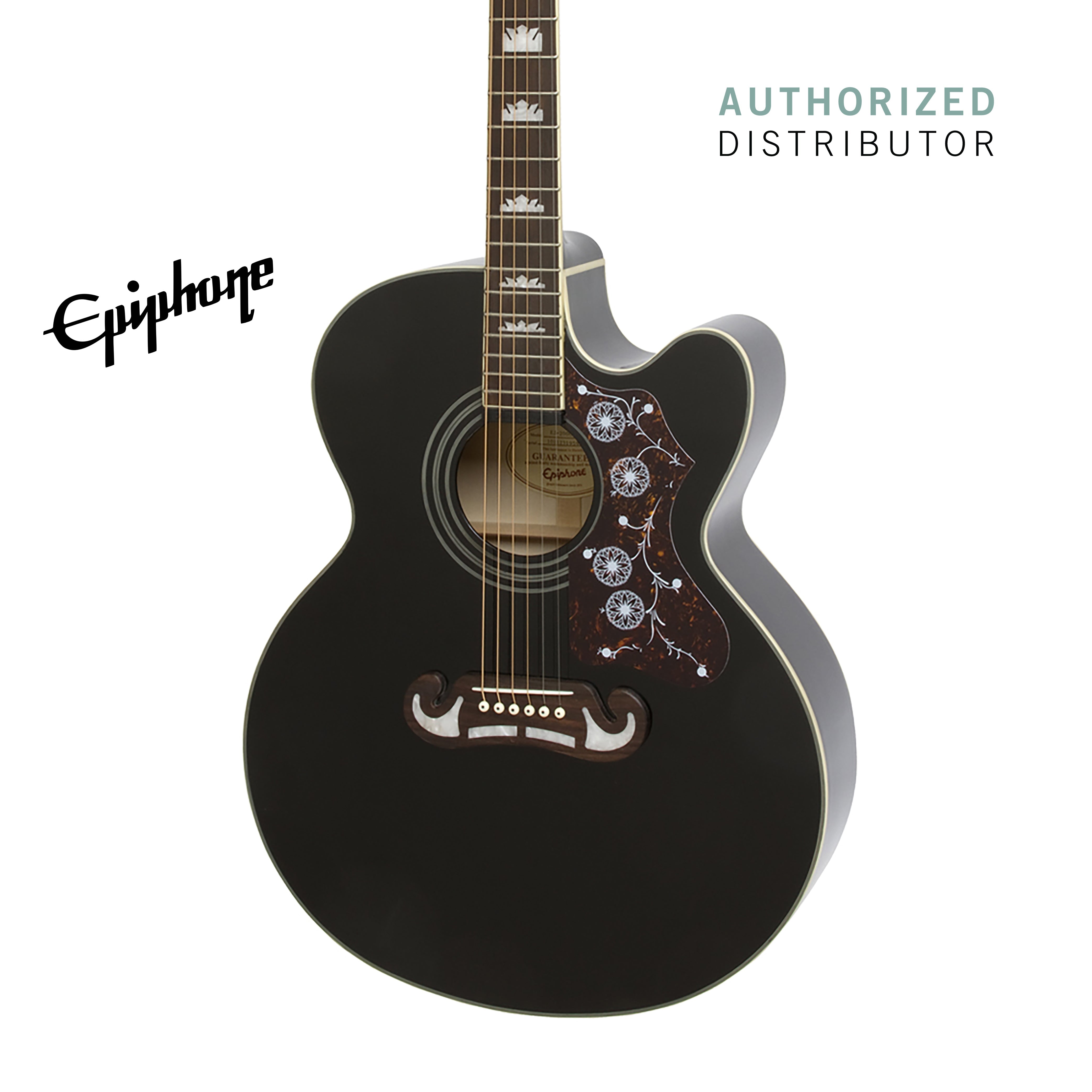 Epiphone J-200 EC Studio Acoustic-Electric Guitar - Black