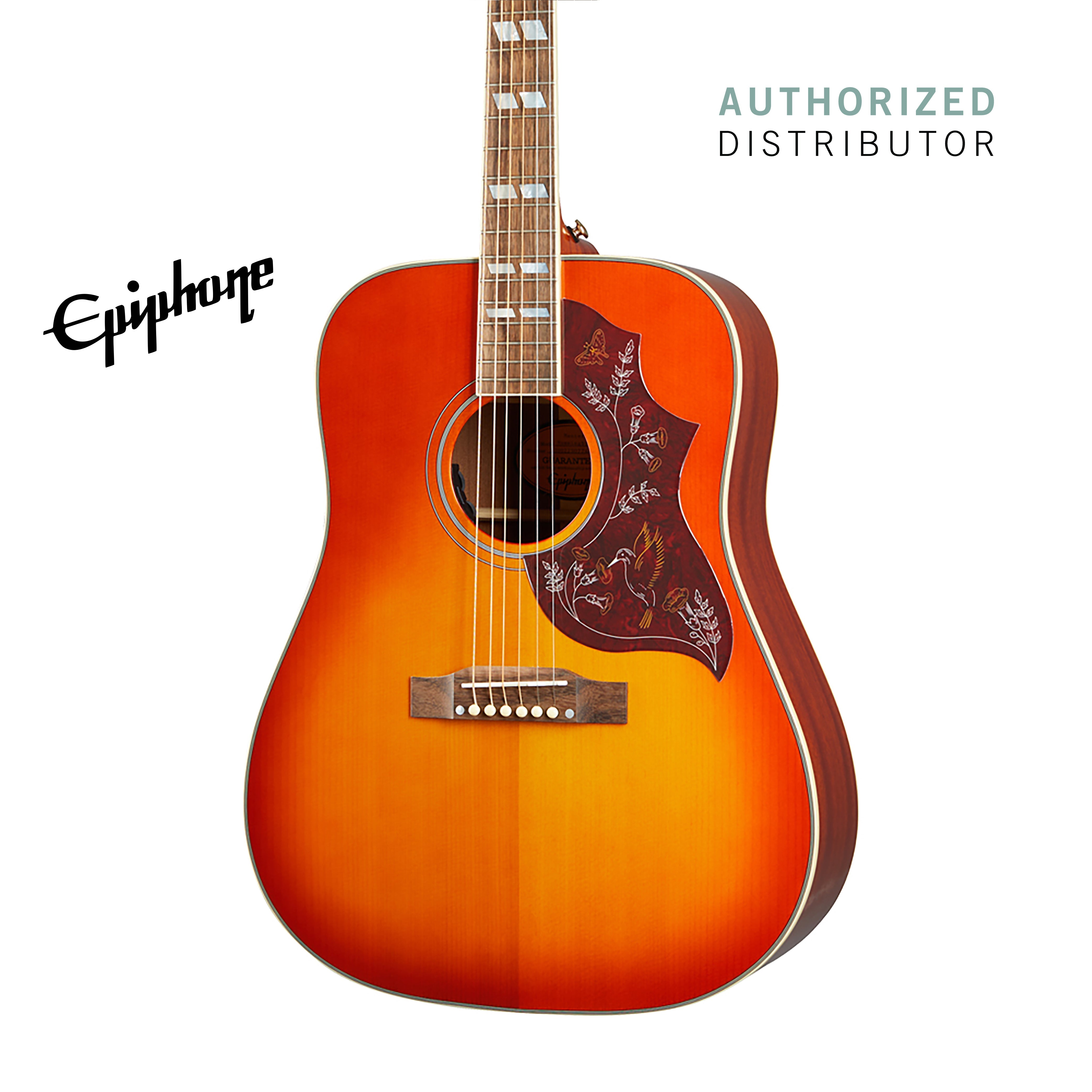 Epiphone Hummingbird Acoustic Guitar - Aged Cherry Sunburst Gloss