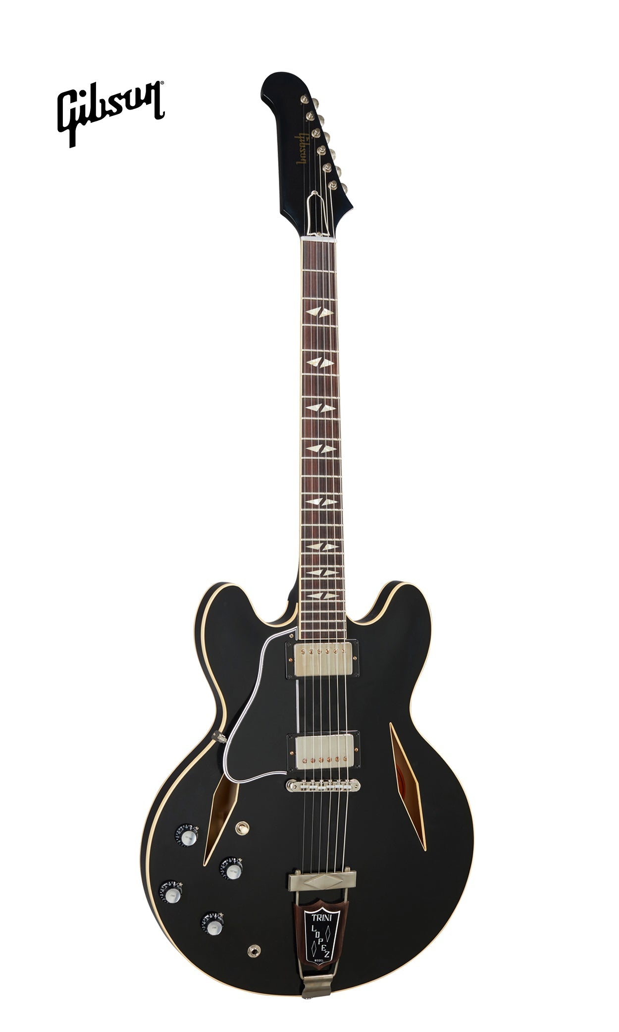 GIBSON 1964 TRINI LOPEZ STANDARD REISSUE VOS SEMI-HOLLOWBODY LEFT-HANDED ELECTRIC GUITAR - EBONY