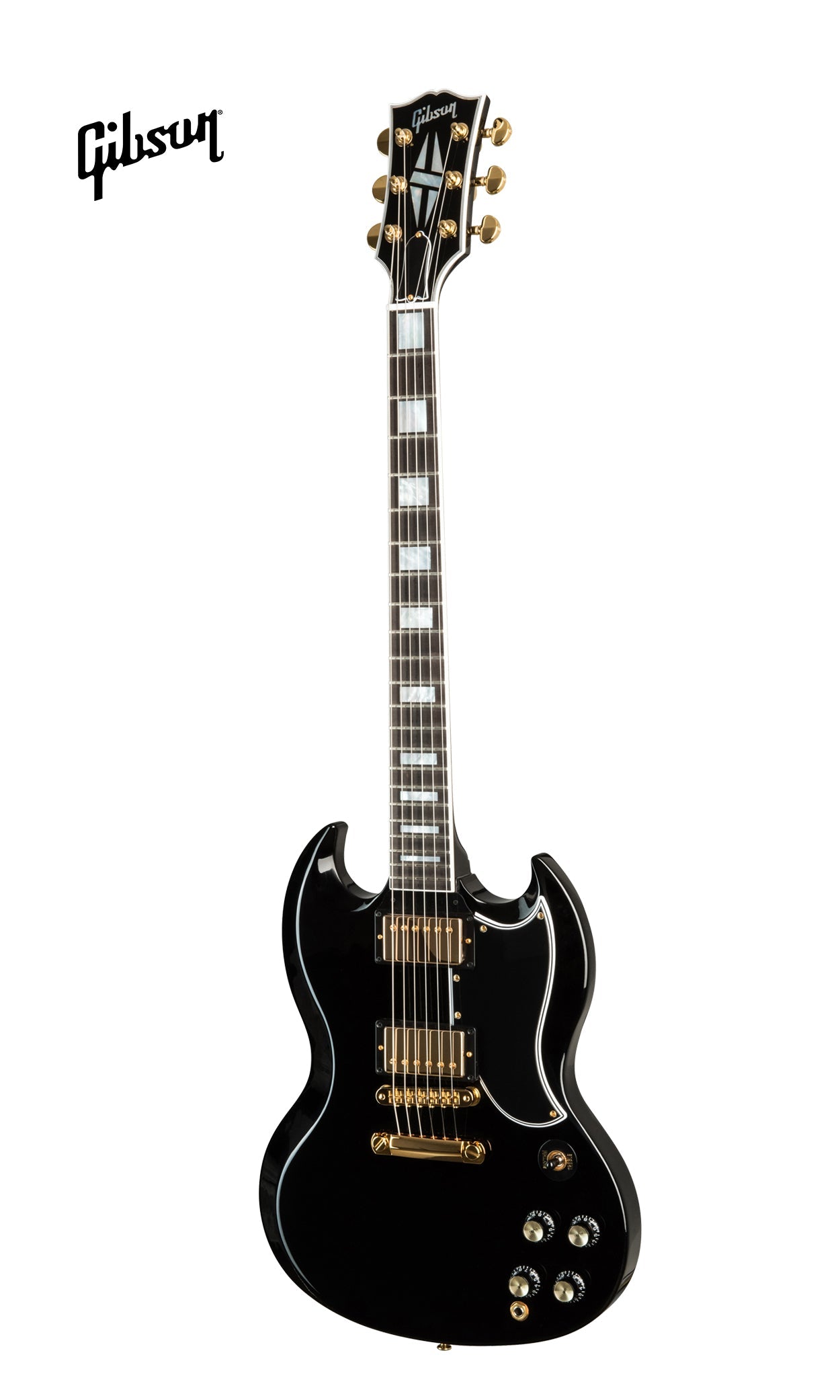 GIBSON SG CUSTOM 2-PICKUP ELECTRIC GUITAR WITH EBONY FINGERBOARD - EBONY