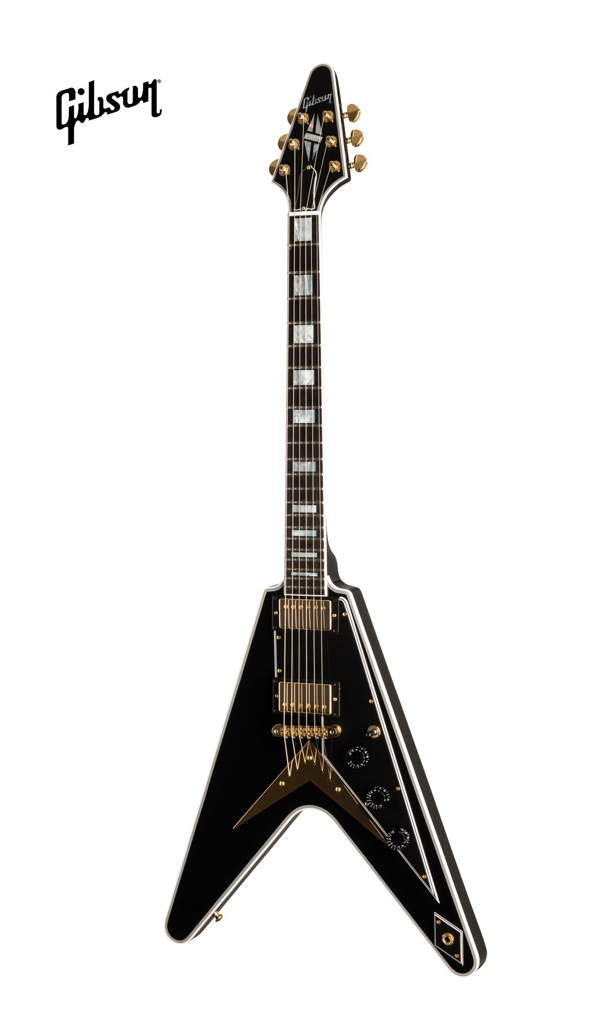 GIBSON FLYING V CUSTOM ELECTRIC GUITAR WITH EBONY FINGERBOARD - EBONY