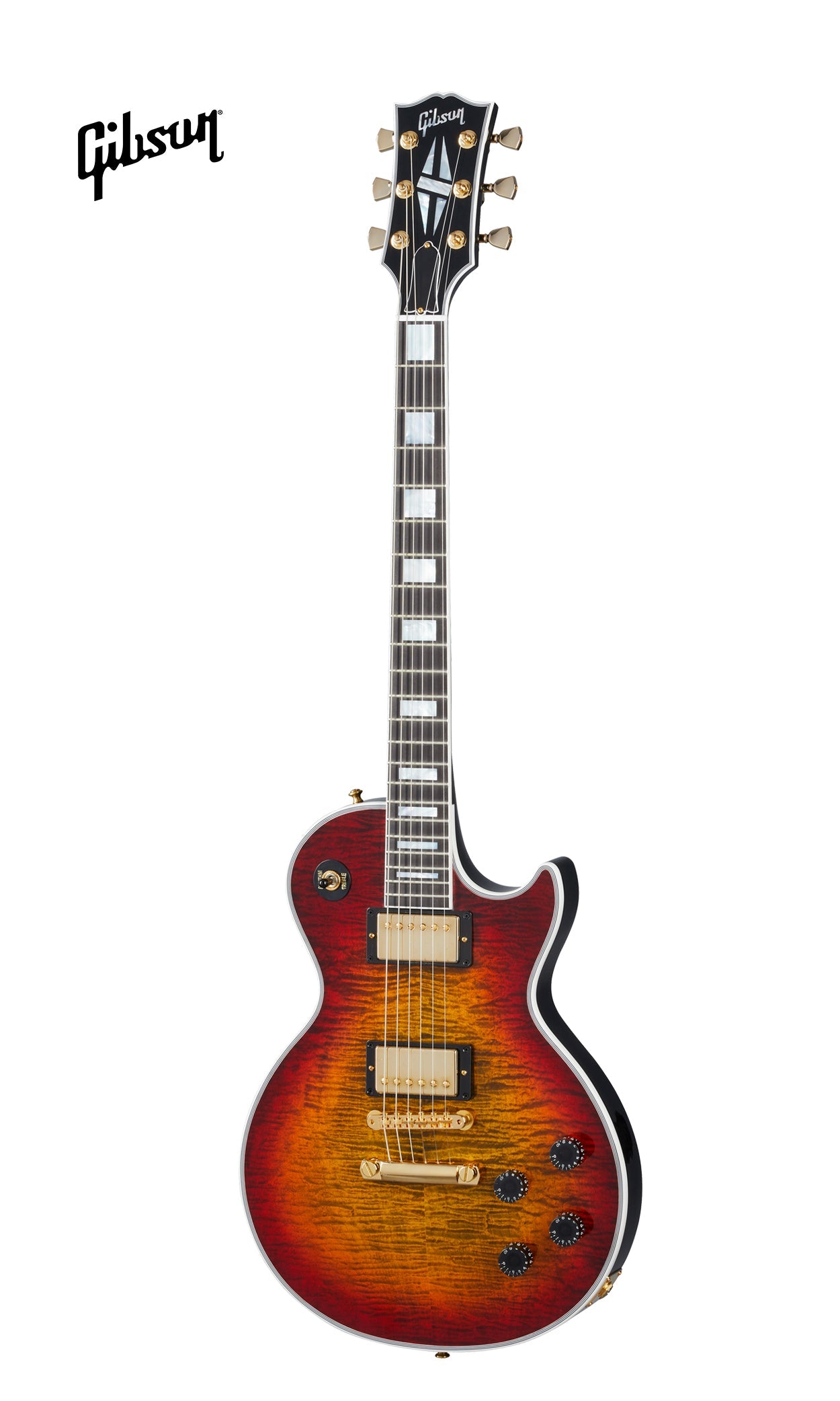 GIBSON LES PAUL AXCESS CUSTOM FIGURED TOP ELECTRIC GUITAR WITH EBONY FINGERBOARD - BENGAL BURST