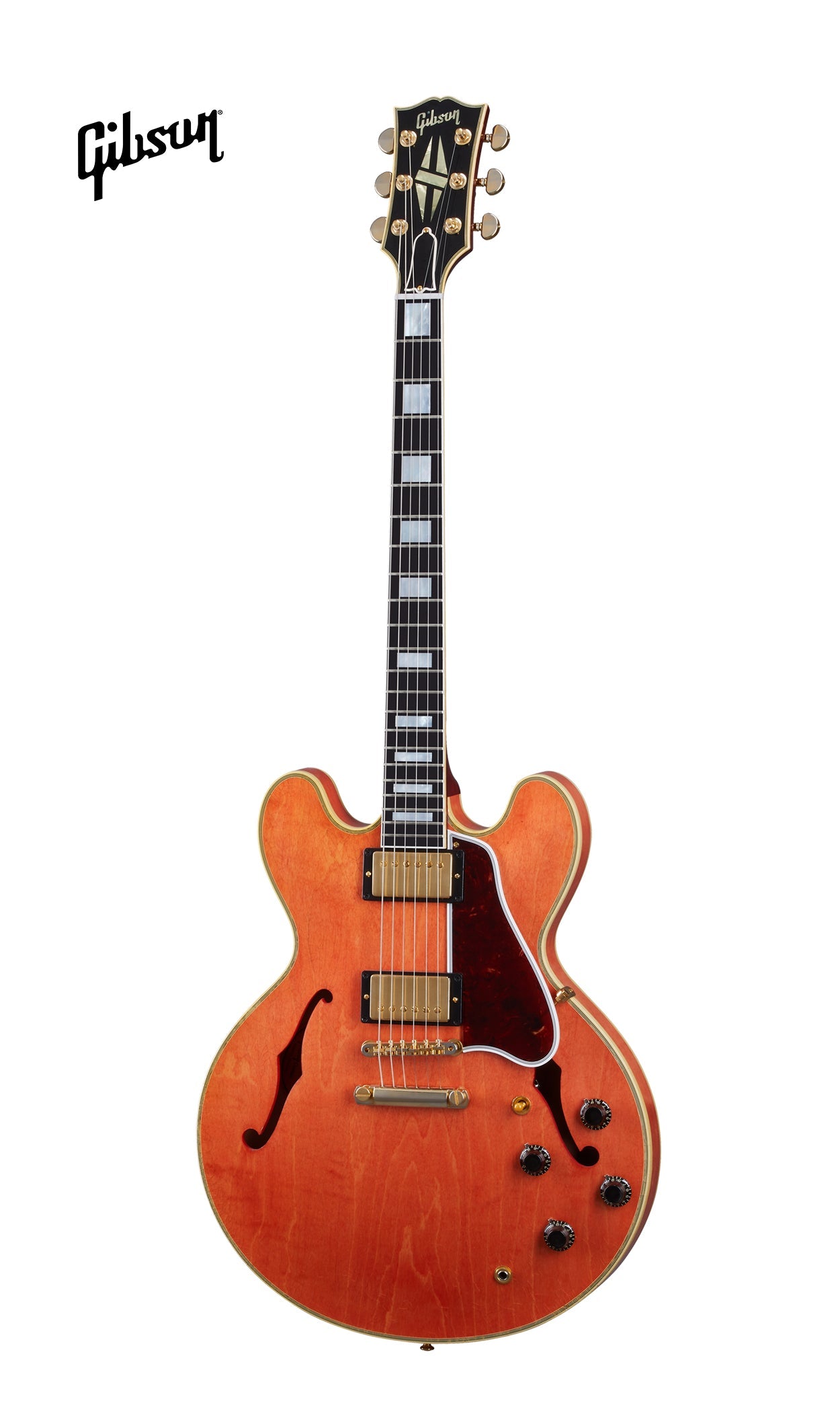 GIBSON 1959 ES-355 REISSUE STOP BAR LIGHT AGED SEMI-HOLLOWBODY ELECTRIC GUITAR - WATERMELON RED