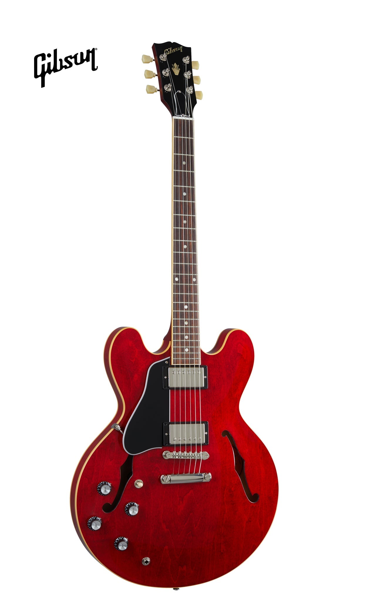 GIBSON ES-335 LEFT-HANDED SEMI-HOLLOWBODY ELECTRIC GUITAR - 60S CHERRY