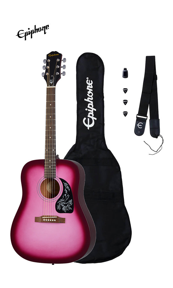 Epiphone Starling Acoustic Guitar Player Pack - Hot Pink Pearl