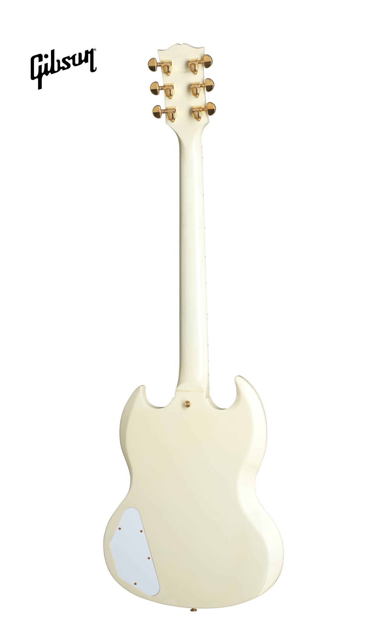 GIBSON 1963 LES PAUL SG CUSTOM REISSUE 3-PICKUP WITH MAESTRO VIBROLA VOS ELECTRIC GUITAR - CLASSIC WHITE