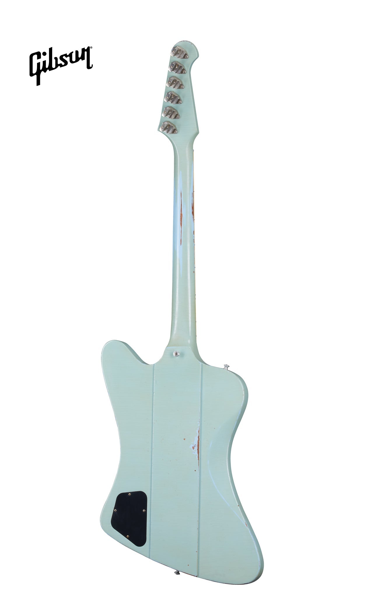 GIBSON 1963 FIREBIRD V WITH MAESTRO VIBROLA HEAVY AGED ELECTRIC GUITAR - ANTIQUE FROST BLUE