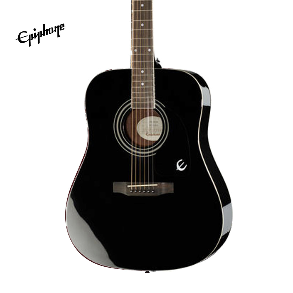 Epiphone DR-100 Dreadnought Acoustic Guitar - Ebony (DR100)