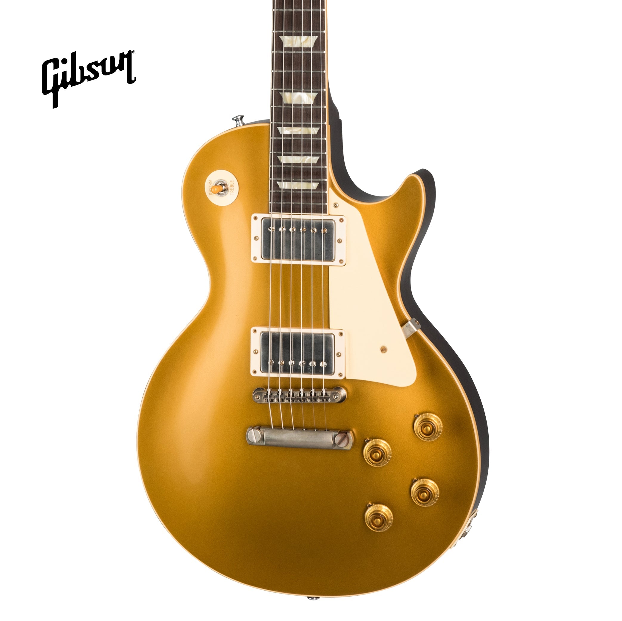GIBSON 1957 LES PAUL GOLDTOP DARKBACK REISSUE VOS ELECTRIC GUITAR - DOUBLE GOLD