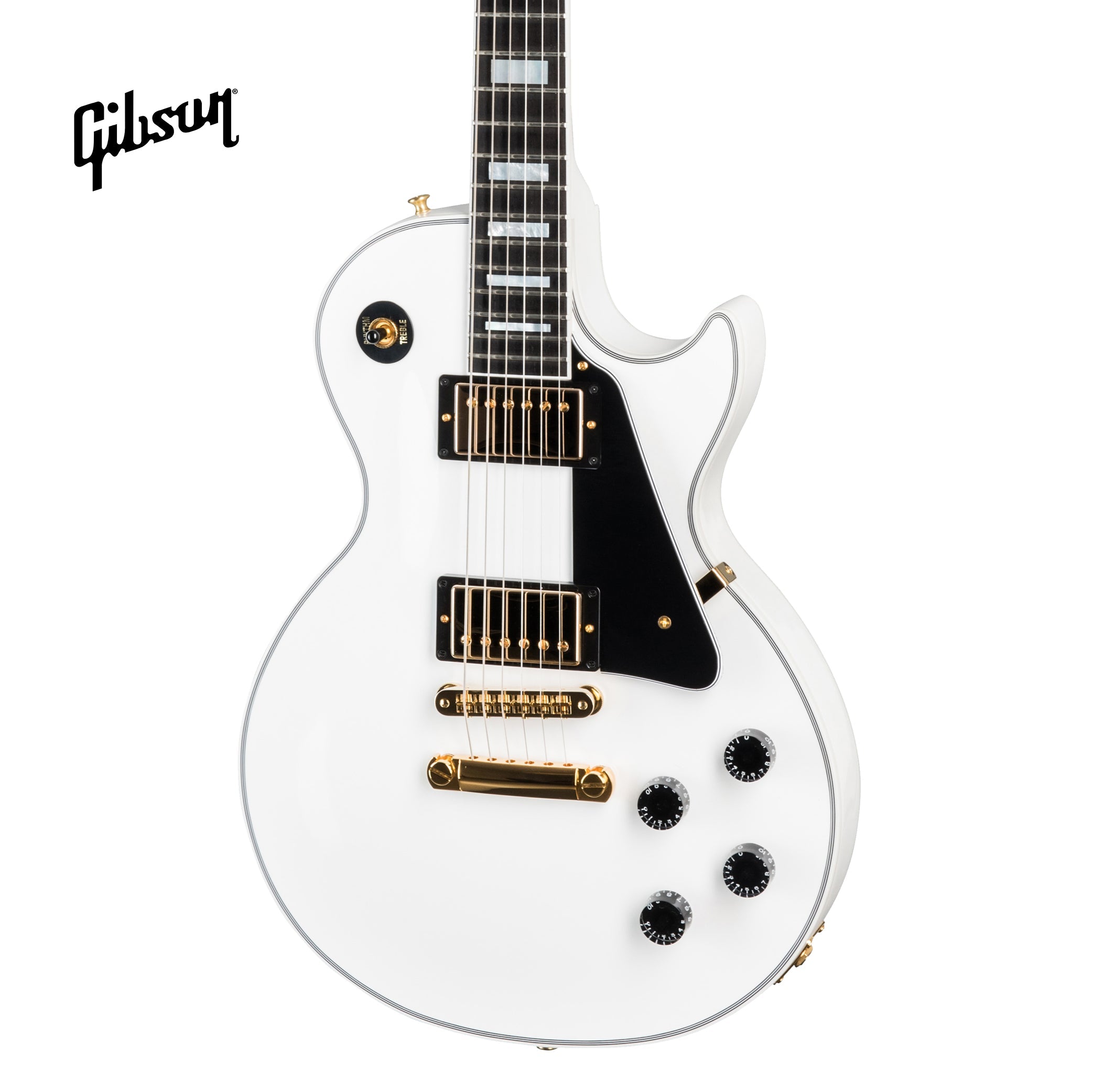 GIBSON LES PAUL CUSTOM ELECTRIC GUITAR WITH EBONY FINGERBOARD - ALPINE WHITE