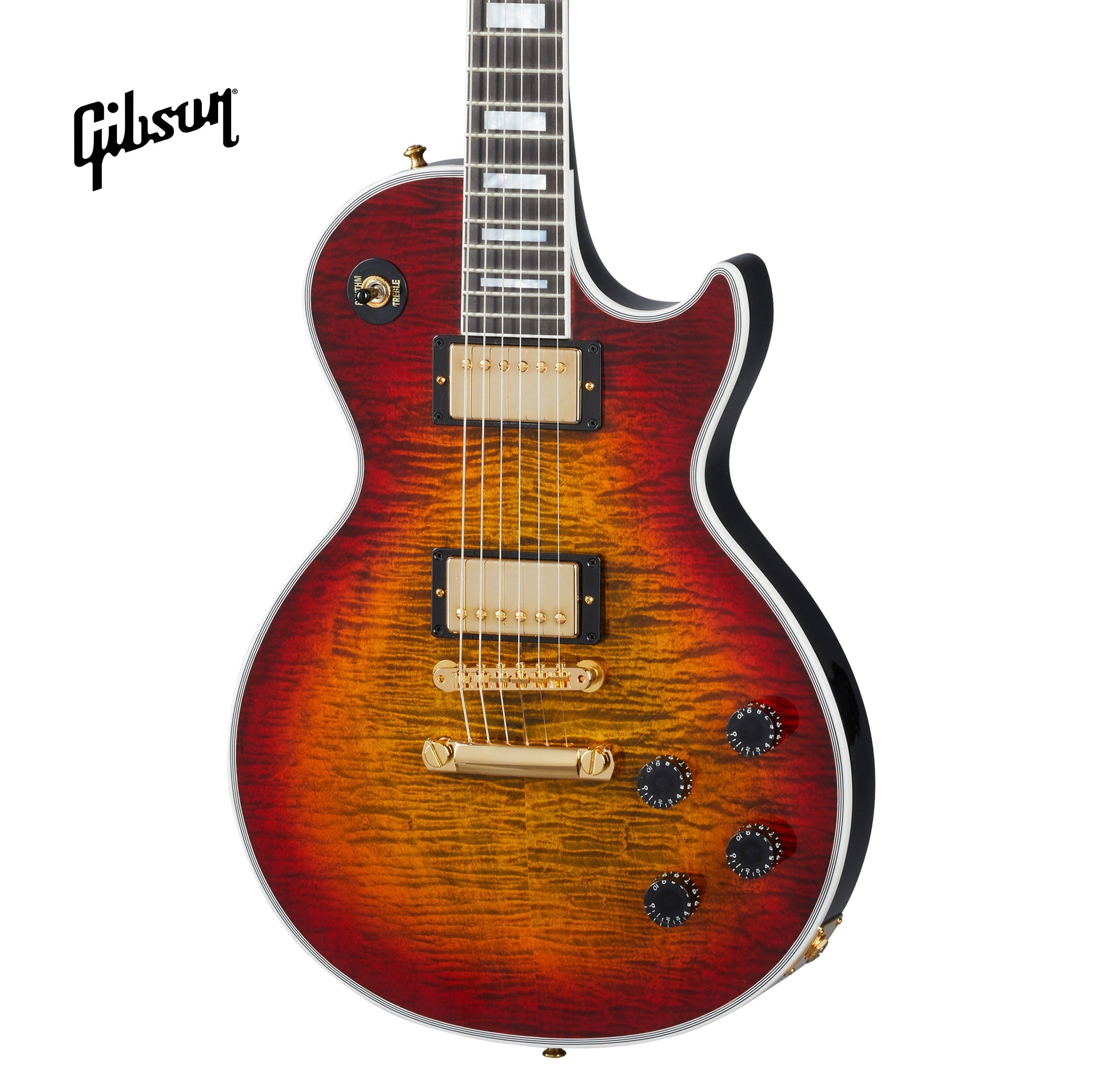 GIBSON LES PAUL AXCESS CUSTOM FIGURED TOP ELECTRIC GUITAR WITH EBONY FINGERBOARD - BENGAL BURST