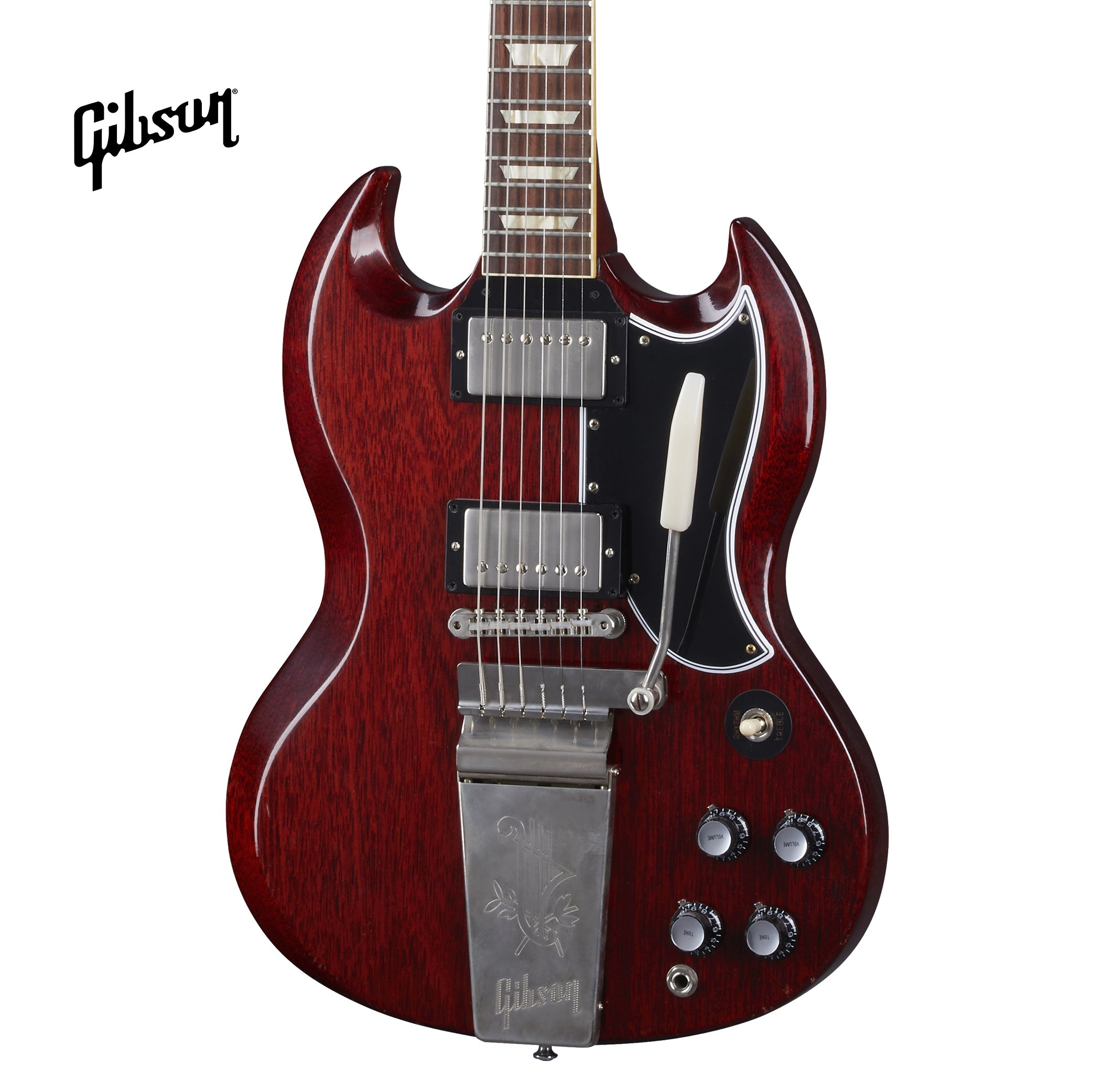 GIBSON 1964 SG STANDARD REISSUE W/ MAESTRO ULTRA LIGHT AGED ELECTRIC GUITAR - CHERRY RED