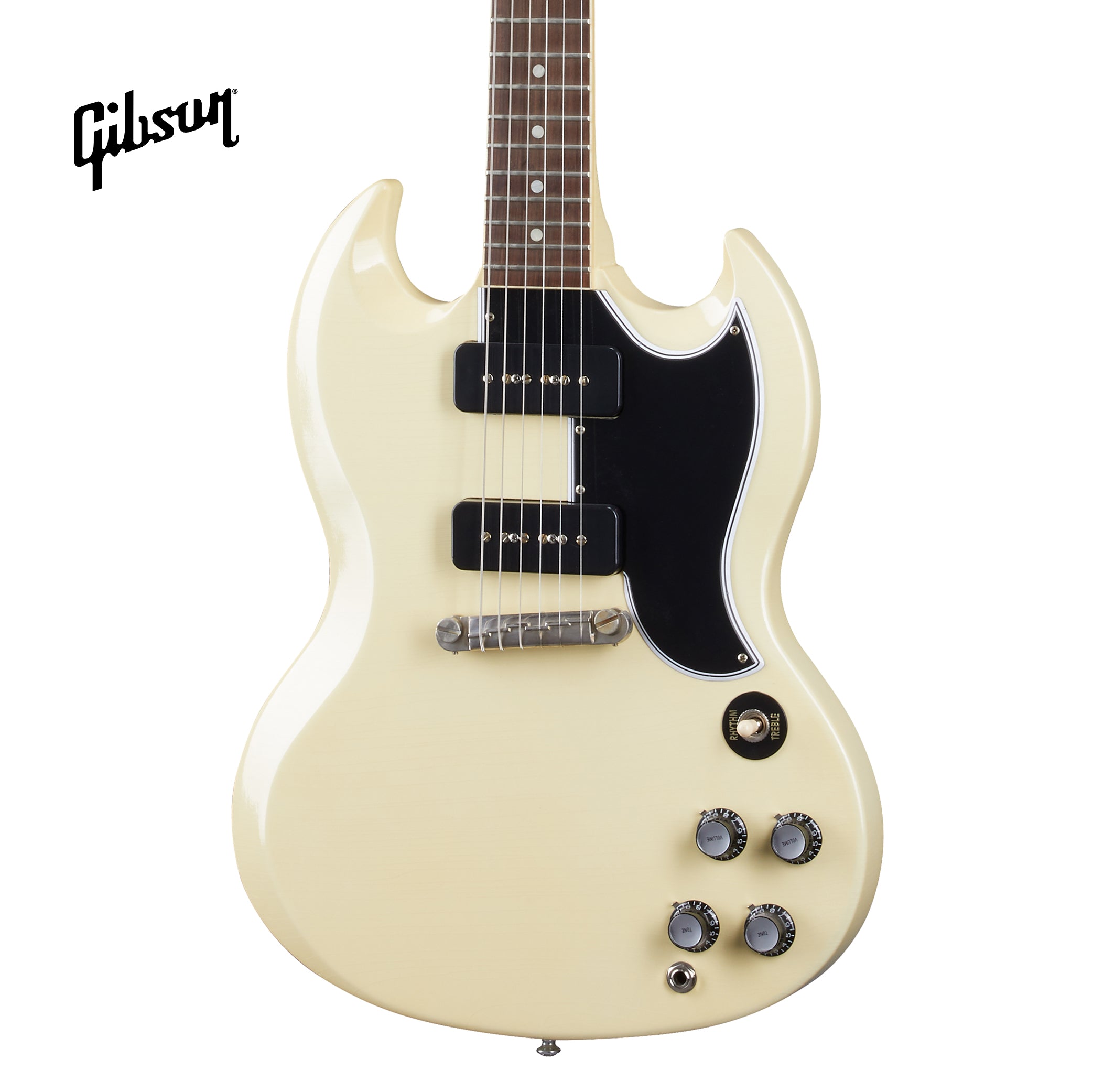 GIBSON 1963 SG SPECIAL REISSUE LIGHTNING BAR ULTRA LIGHT AGED ELECTRIC GUITAR - CLASSIC WHITE