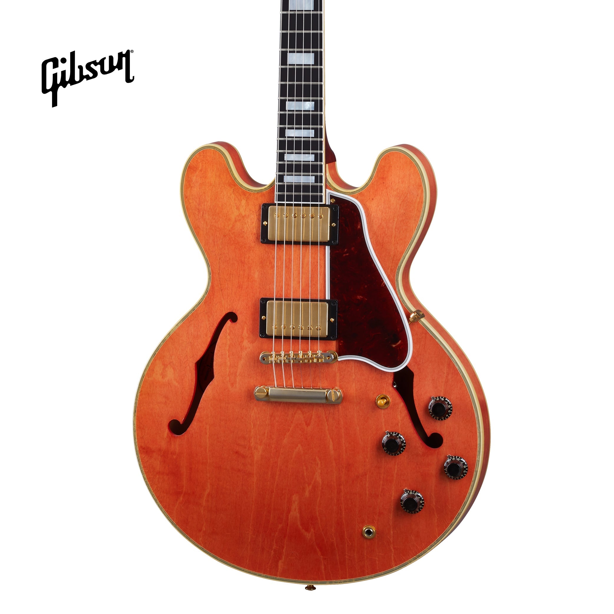 GIBSON 1959 ES-355 REISSUE STOP BAR LIGHT AGED SEMI-HOLLOWBODY ELECTRIC GUITAR - WATERMELON RED