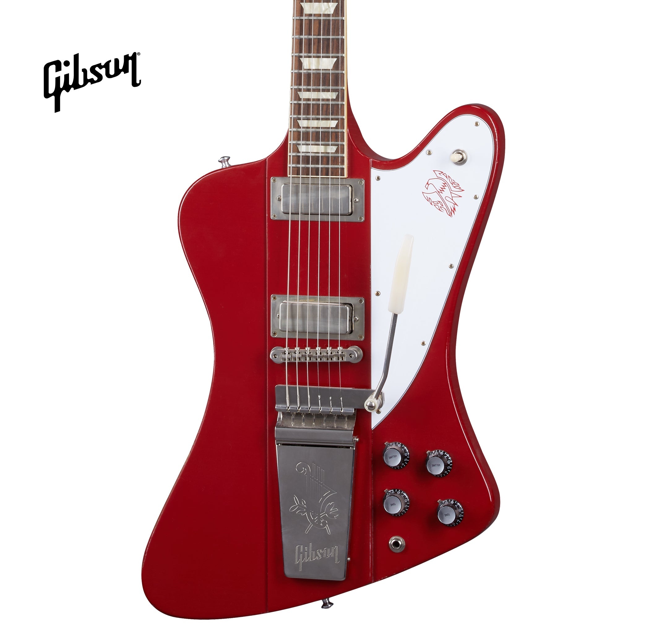 GIBSON 1963 FIREBIRD V WITH MAESTRO VIBROLA LIGHT AGED ELECTRIC GUITAR - CARDINAL RED
