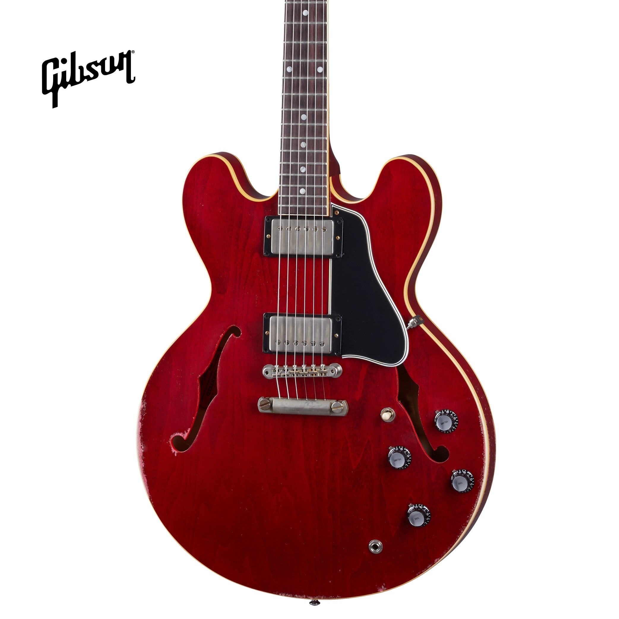GIBSON 1961 ES-335 REISSUE HEAVY AGED SEMI-HOLLOWBODY ELECTRIC GUITAR - 60S CHERRY