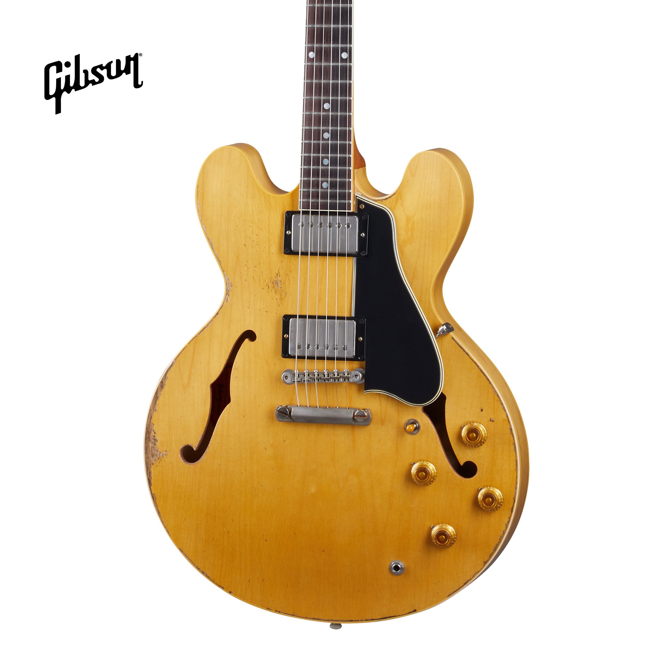 GIBSON 1959 ES-335 REISSUE ULTRA HEAVY AGED SEMI-HOLLOWBODY ELECTRIC GUITAR - VINTAGE NATURAL