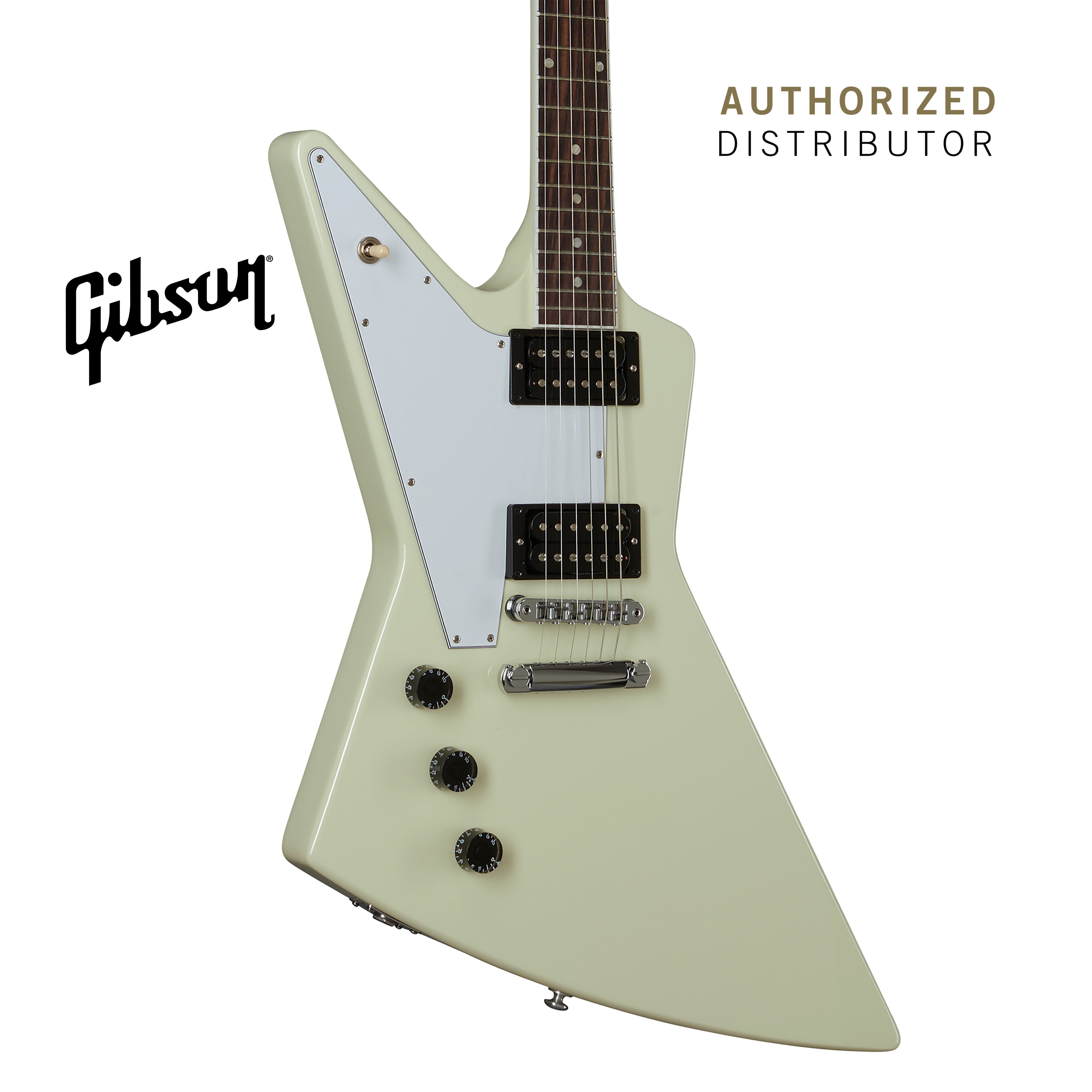 GIBSON 70S EXPLORER LEFT-HANDED ELECTRIC GUITAR - CLASSIC WHITE