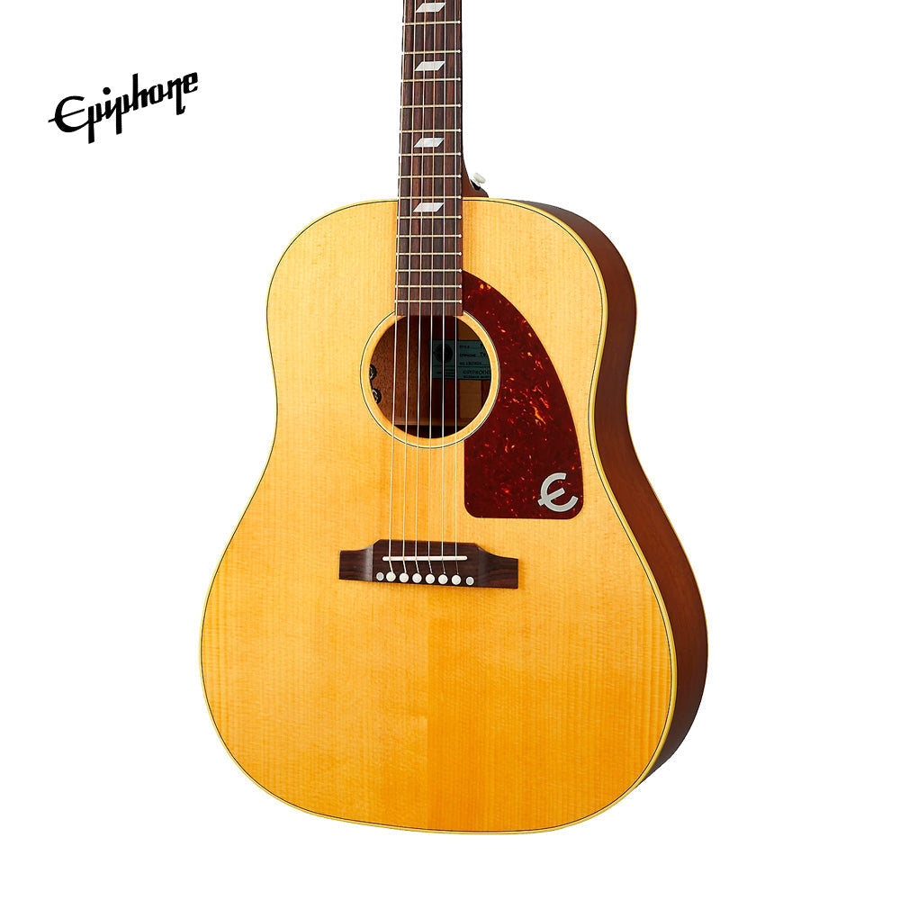 Epiphone USA Texan Acoustic-Electric Guitar, Case Included - Antique Natural