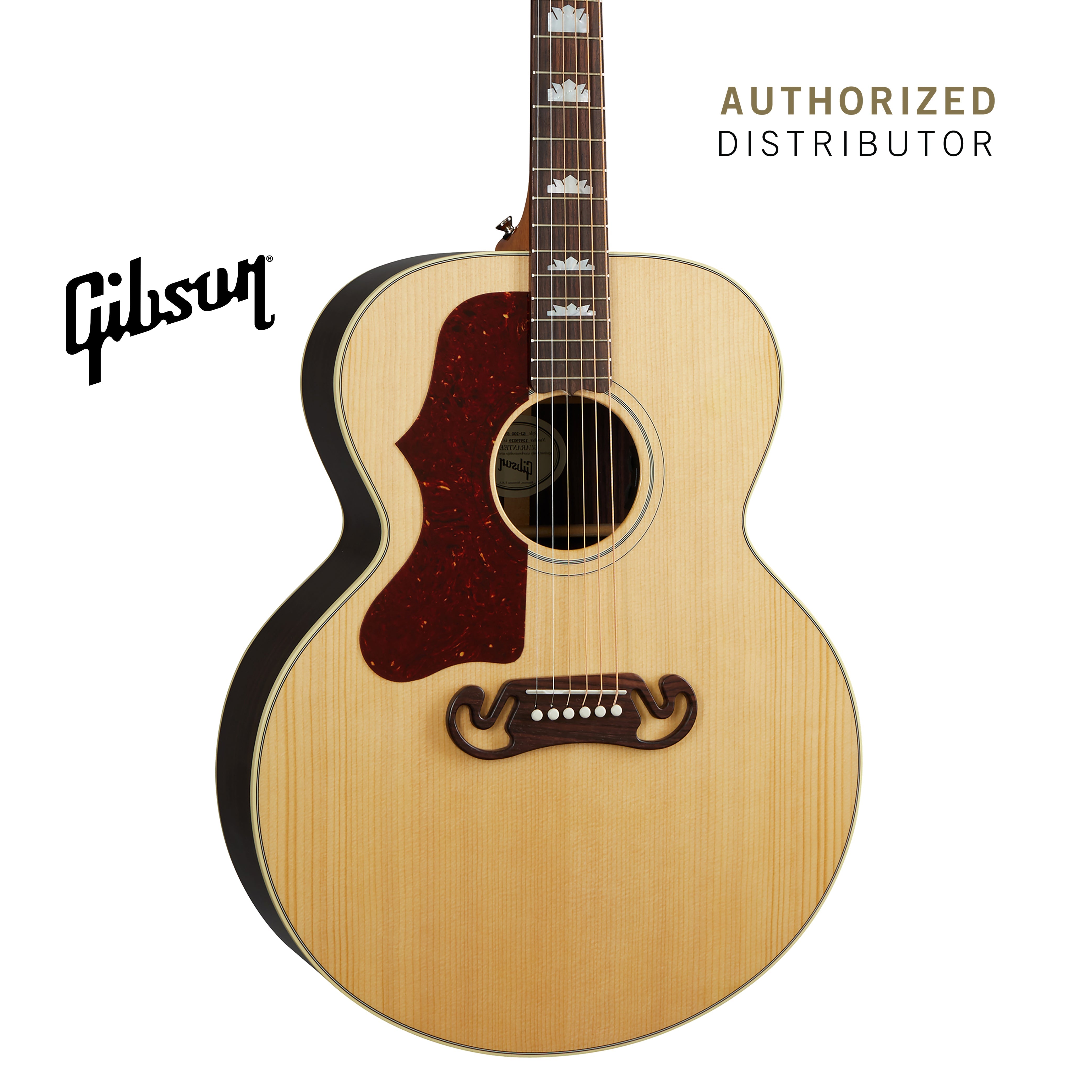 GIBSON SJ-200 STUDIO ROSEWOOD LEFT-HANDED ACOUSTIC-ELECTRIC GUITAR - ANTIQUE NATURAL